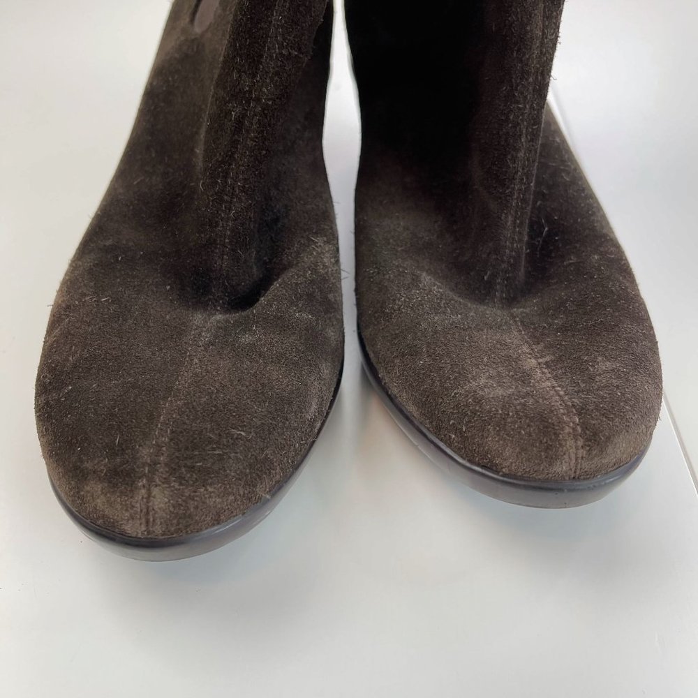 Cole Haan Nike Air Brown Suede Chelsea Ankle Boots Size 8B - Picture 3 of 14